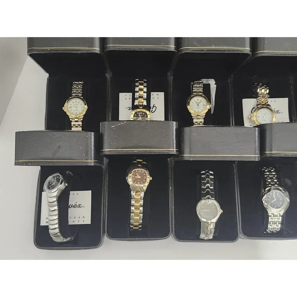 Huge Vintage Genevex Quartz Watch Lot Twenty Wholesale Fashion Jewelry Supply